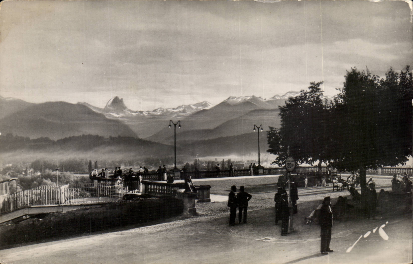 CPSM Pau die Terrasse