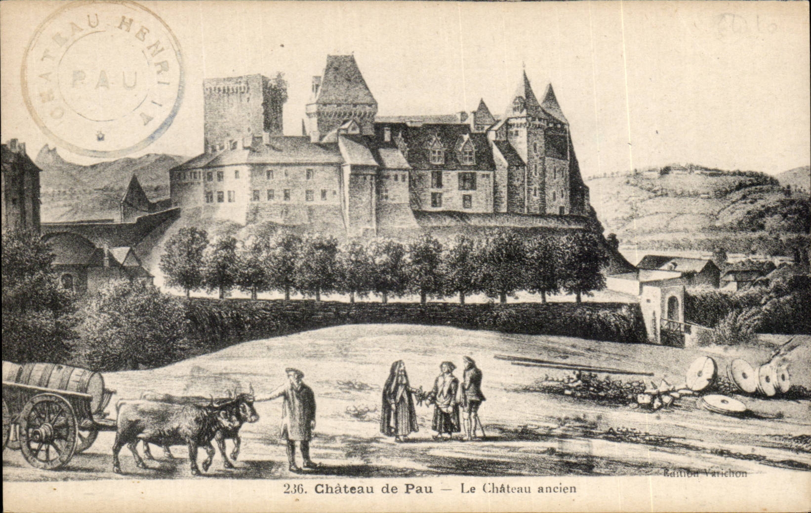 CPA Pau Schloss das alte Schloss