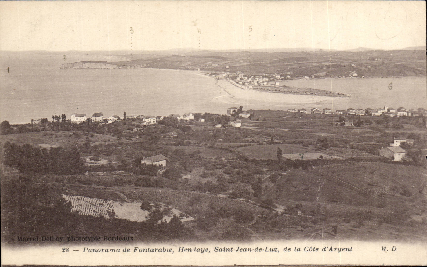 CPA Panorama of Fontarabie Hendaye Saint Jean de Luz of the money dimension