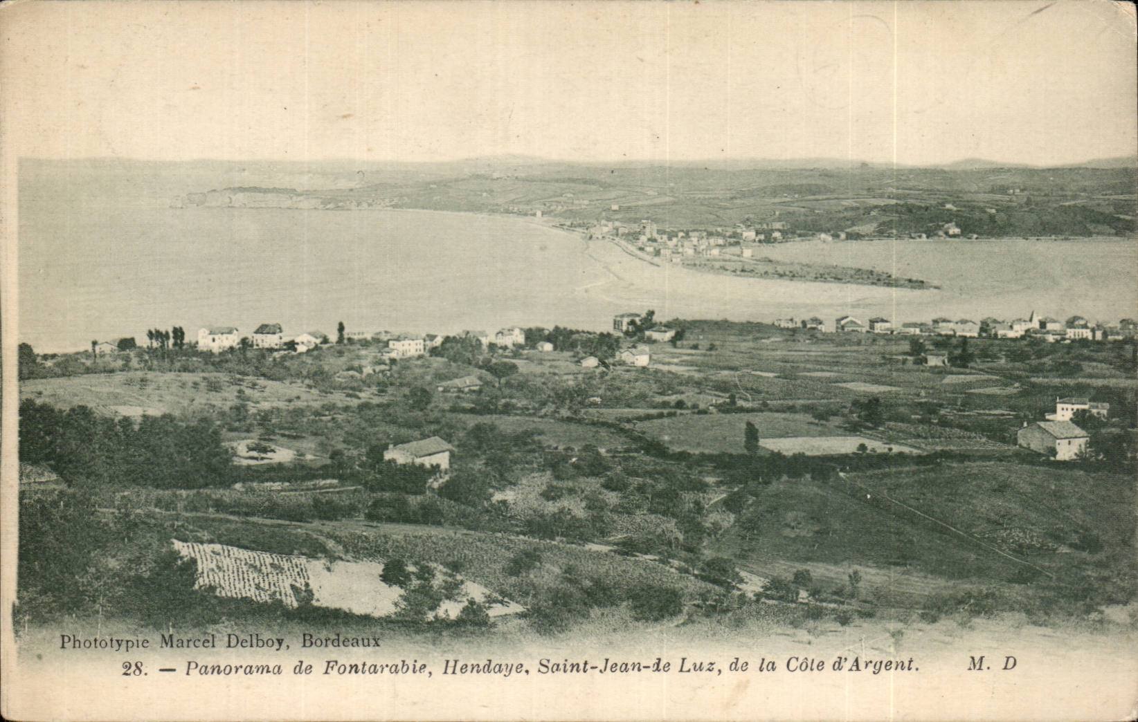 CPA Panorama of Fontarabie Hendaye Saint Jean de Luz of the money dimension