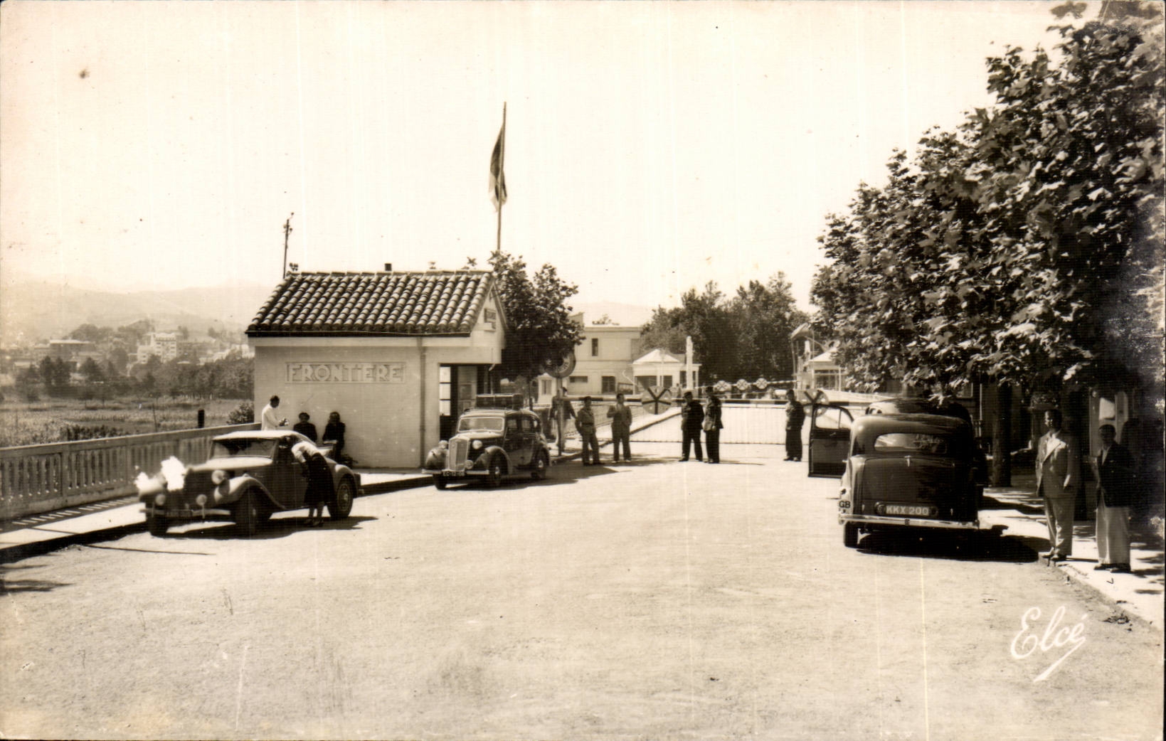 CPSM international Hendaye Border Bridges free Spanish Border at the Irun bottom
