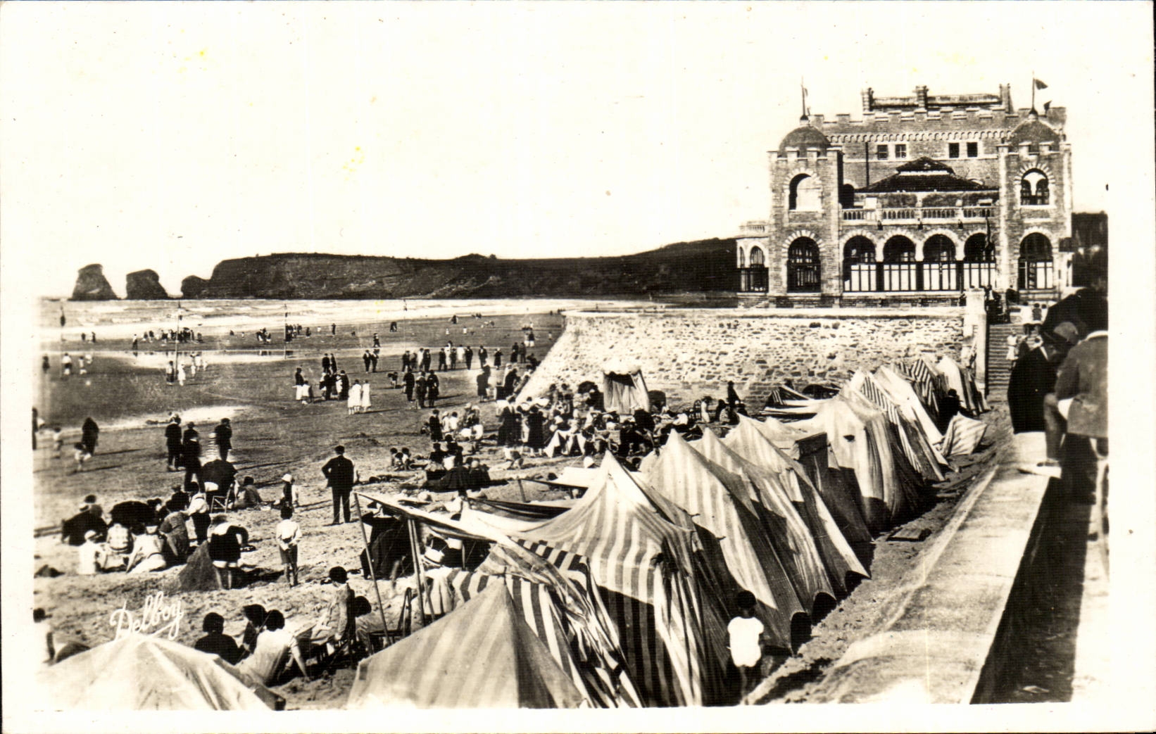 CPSM Hendaye Casino of the beach and the two twins
