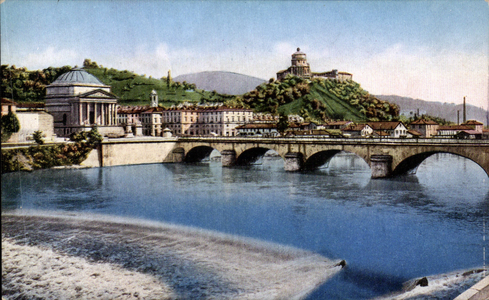 CPA Italie Italia Torino La Gran Madre di Dio e Monte Capuccini