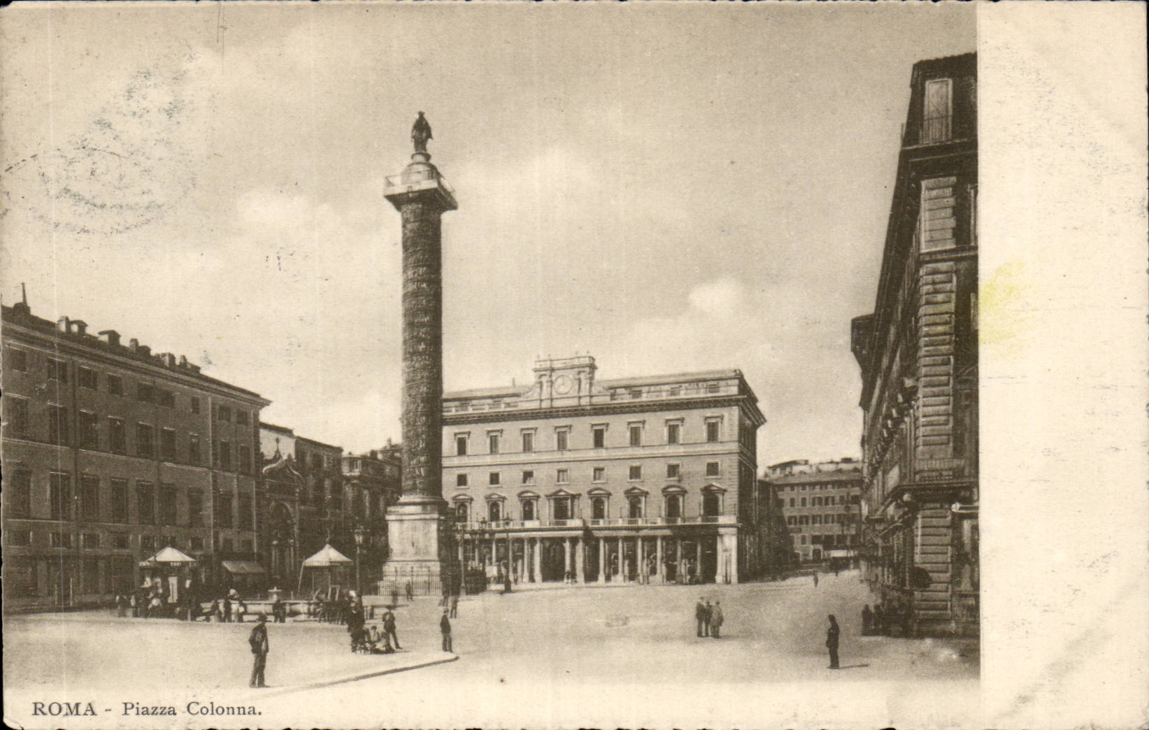 CPA Italien Italien Rom Marktplatz Colonna