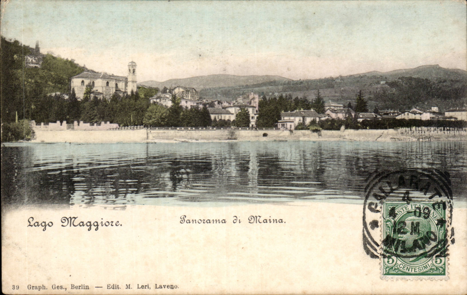 CPA Italien Italien Laggo Maggiore Panorama di Maina