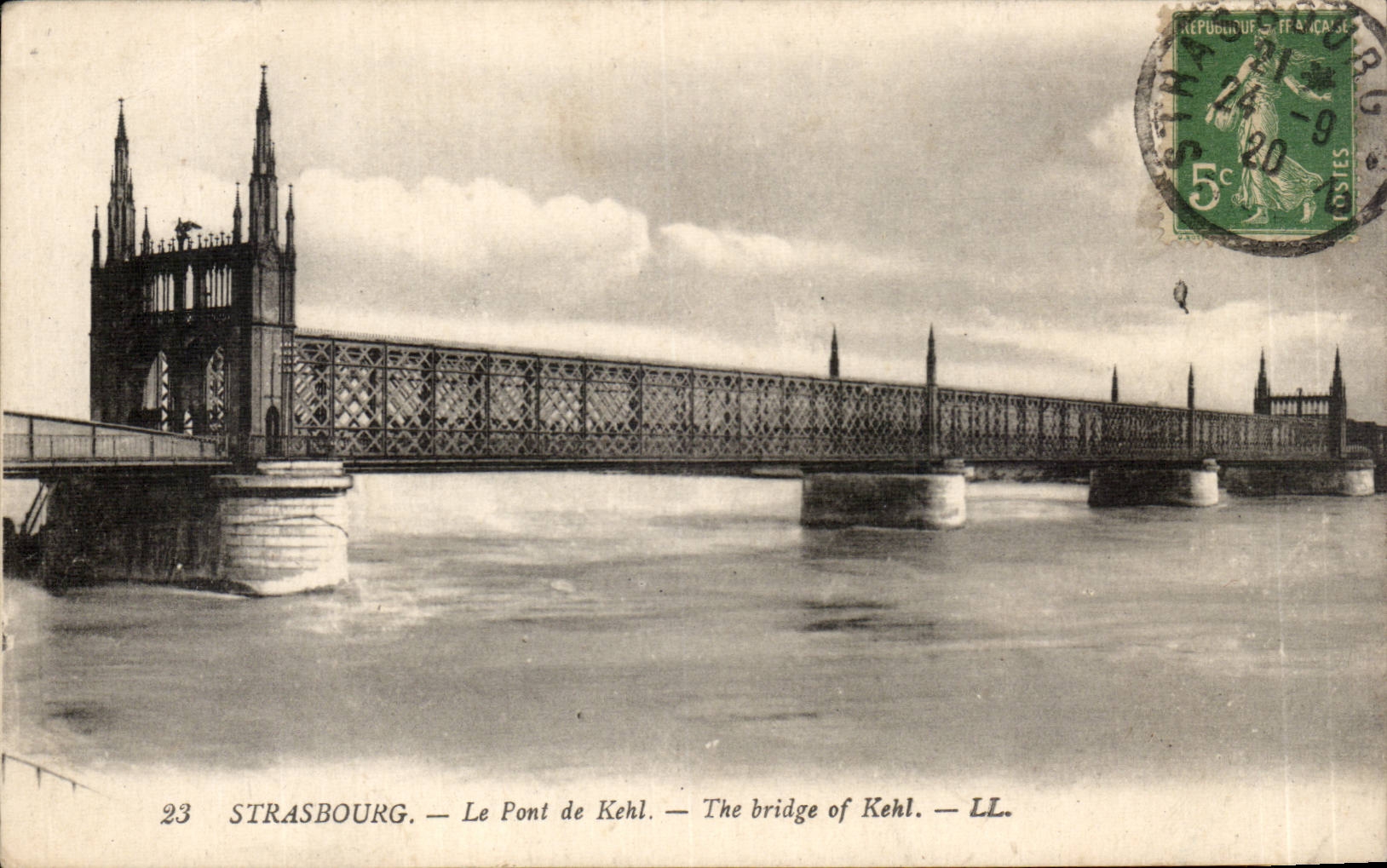 CPA Strasbourg the bridge of Kehl