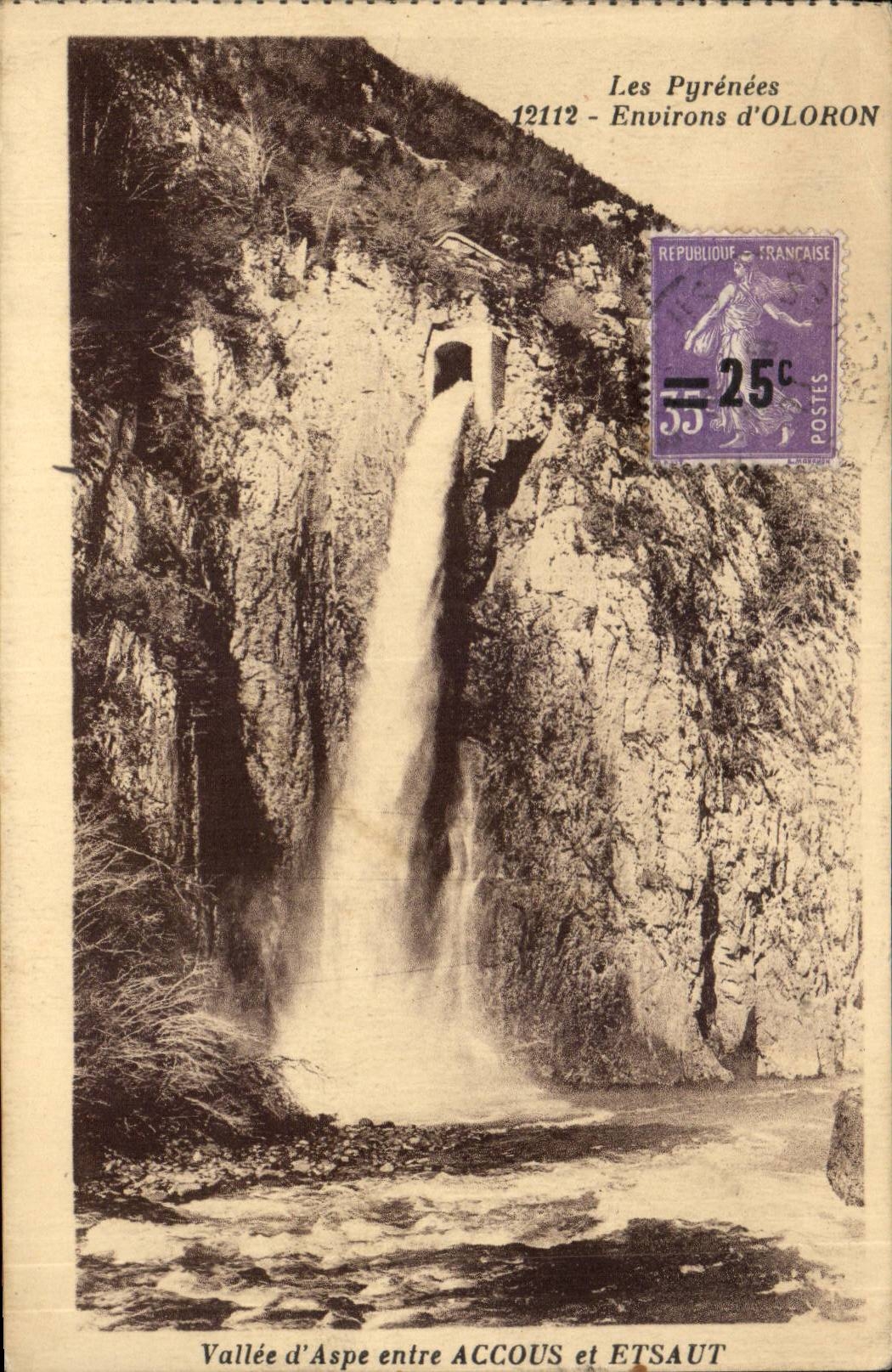 CPA Surroundings of oloron Valley of Winder between accous and Etsaut