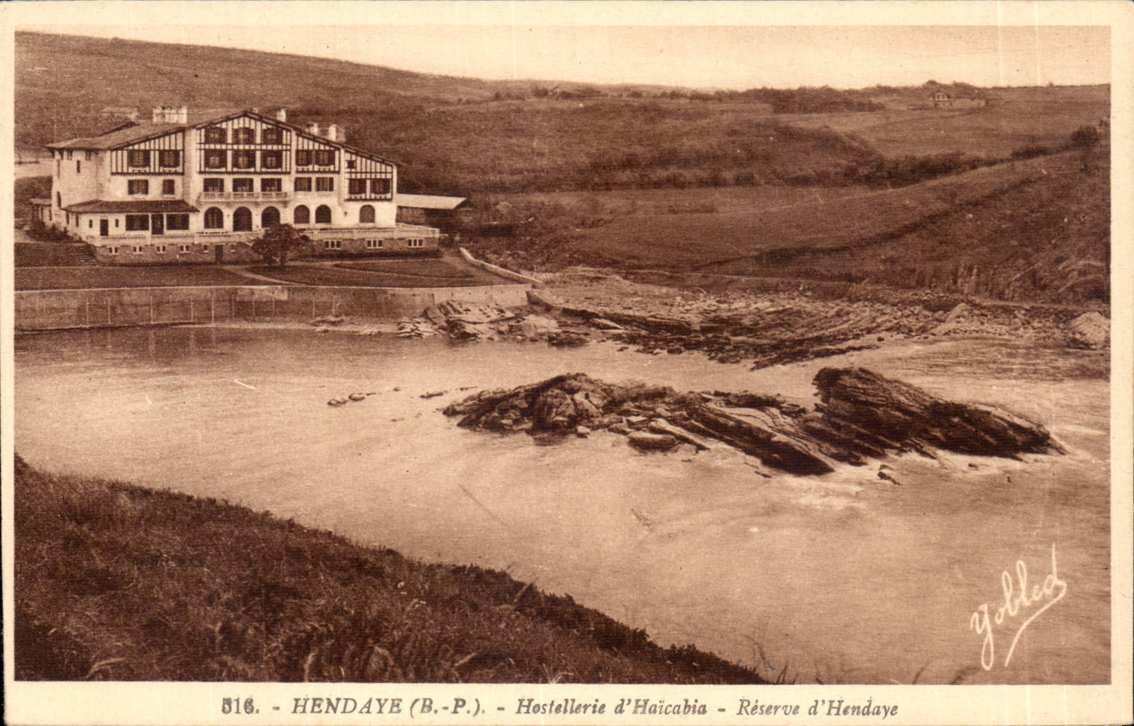 CPA Hendaye Fashionable country inn of Haicabia Reserve of Hendaye