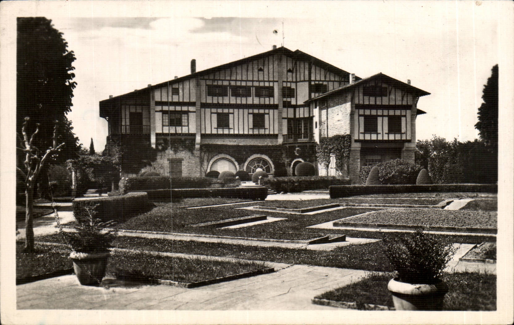 CPA Cambo les Bains Arnaga House of Edmond Rostand southern Frontage