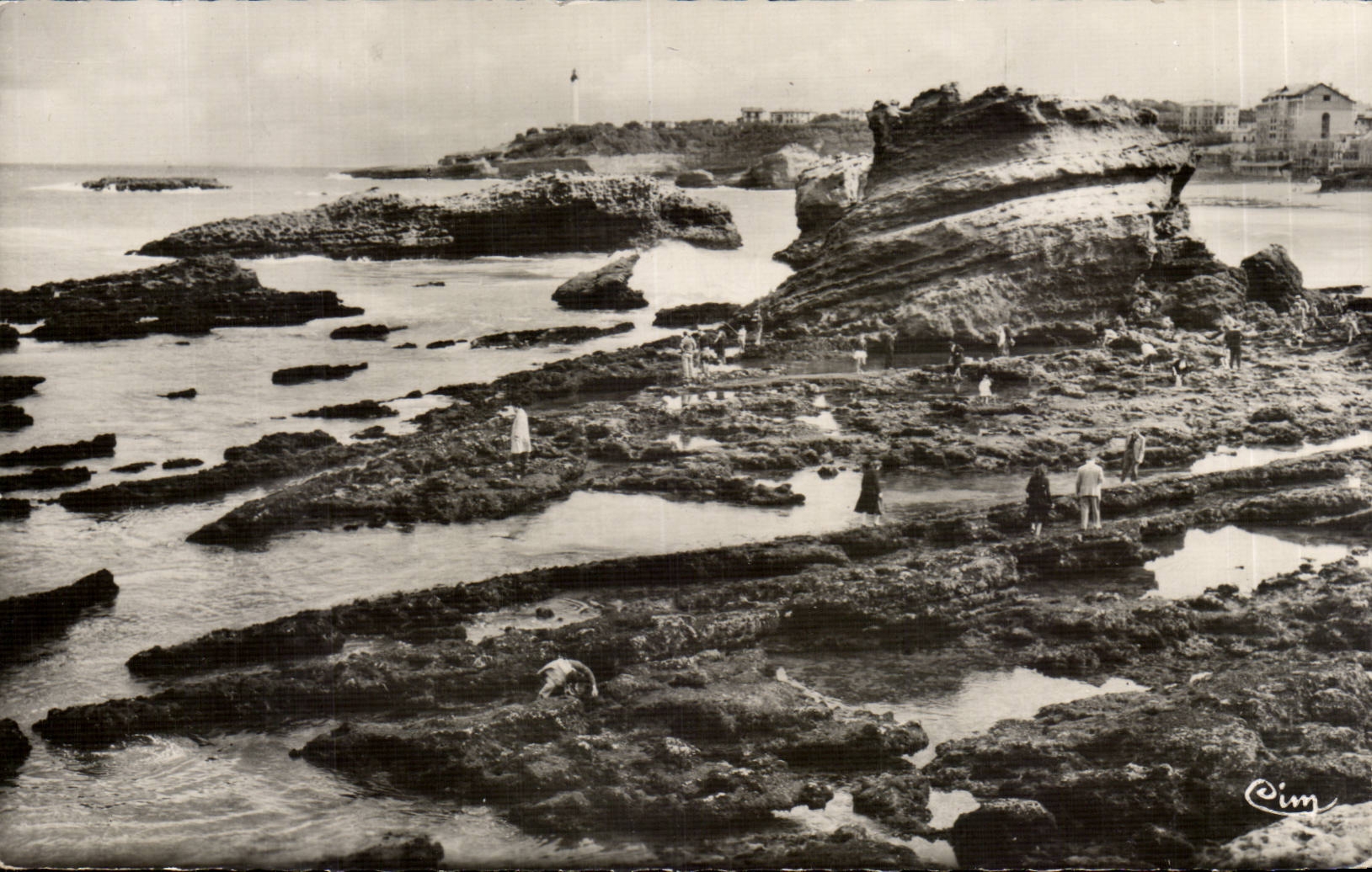 CPA Biarritz Le rocher de l'artillerie