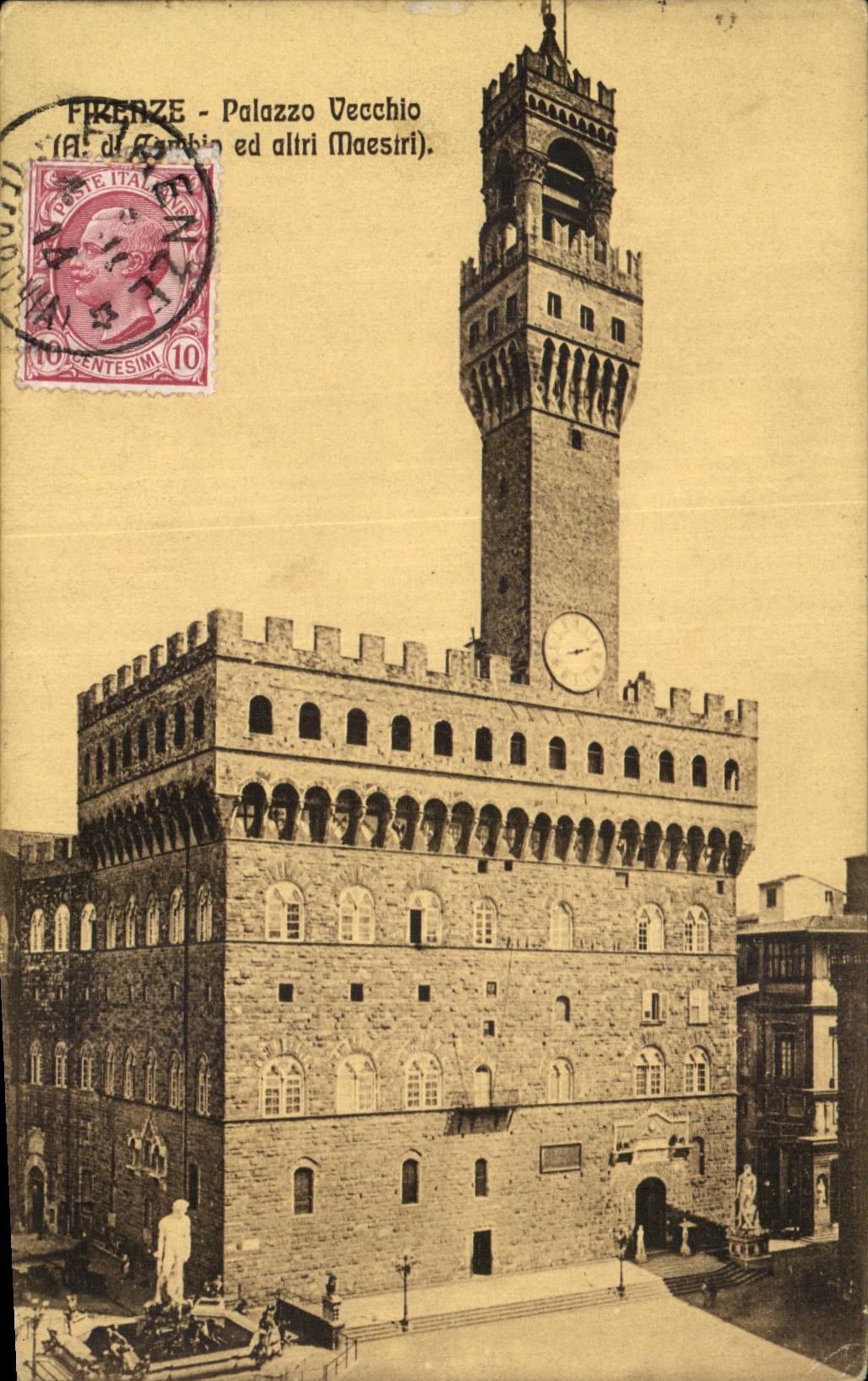 CPA Italien Italien Firenze Palazzo Vecchio
