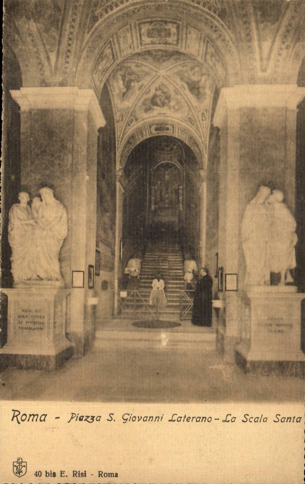 CPA Italien Italien Rom La Scala des Marktplatz-S Giovanni Laterno Sankt