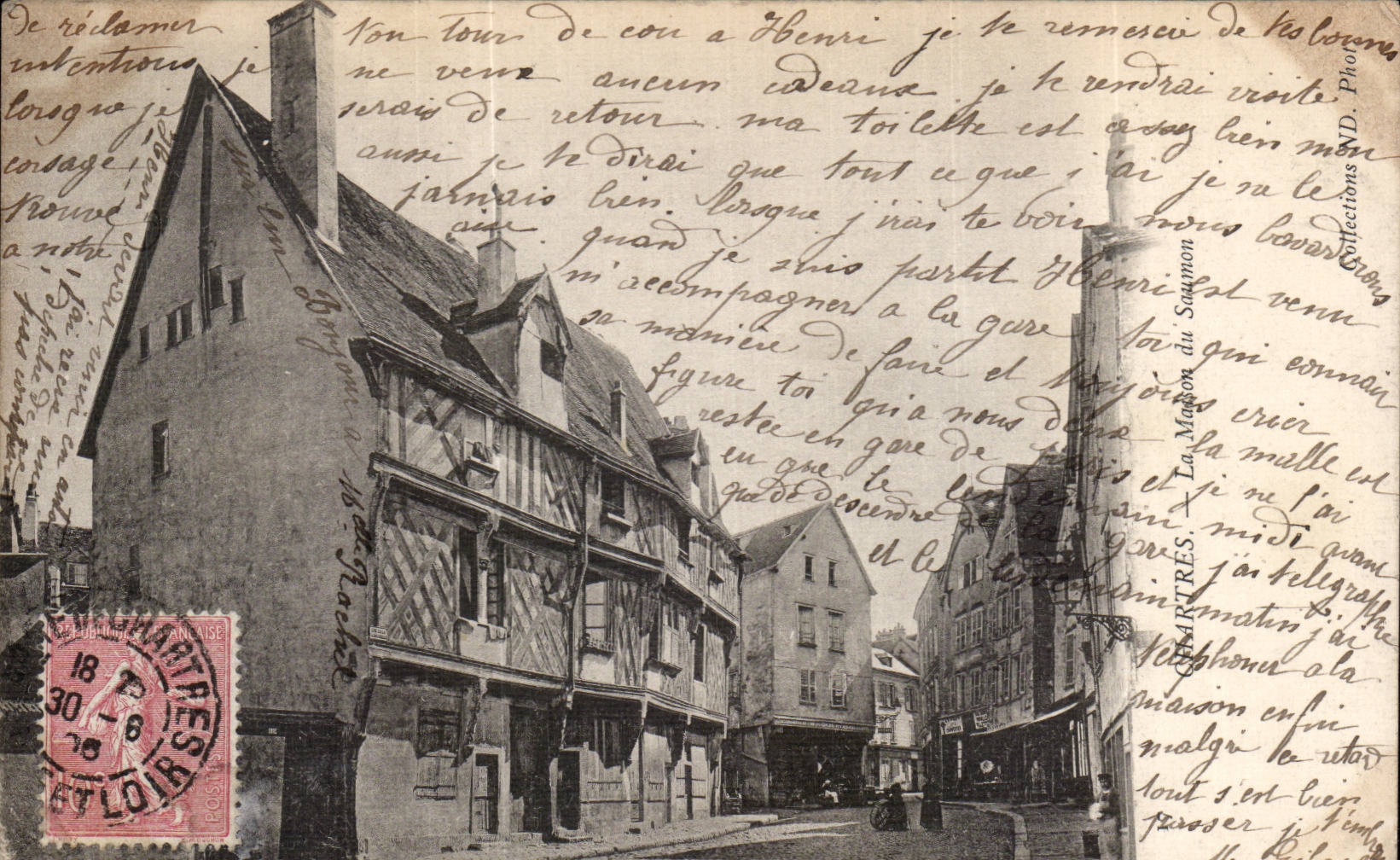 CPA Chartres the house of Salmon