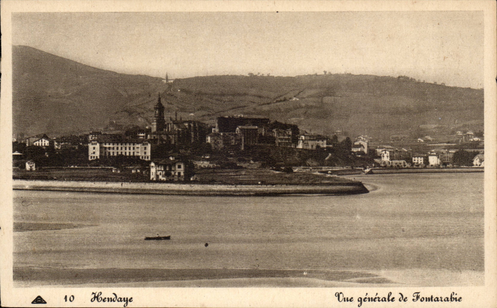 CPA Hendaye View of Fontarabie