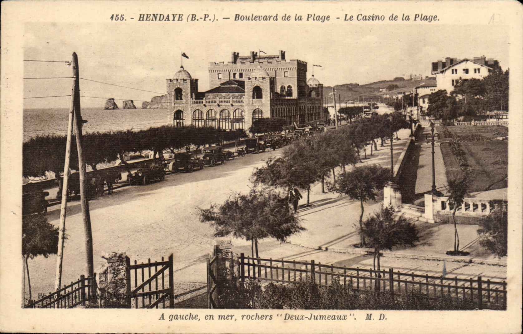 CPA Hendaye Boulevard of the beach the casino of the beach