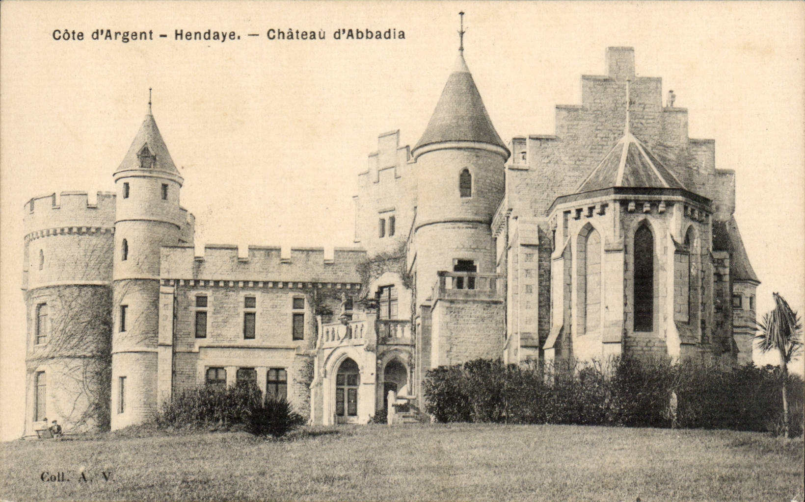 CPA Hendaye Castle of Abbadia