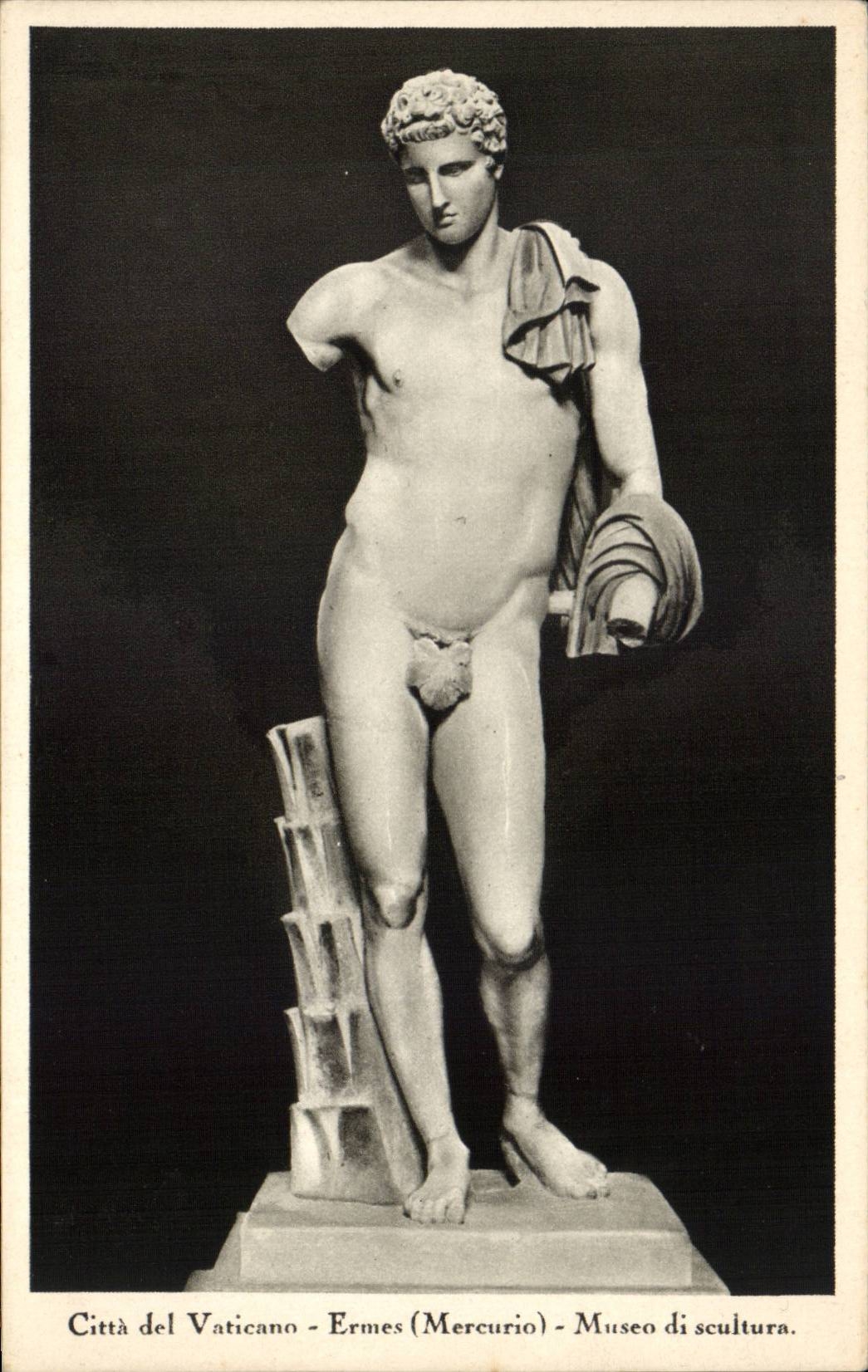 CPA Italien Italien Rom Cita Del Vaticano Ermes Museo Di werden scultura