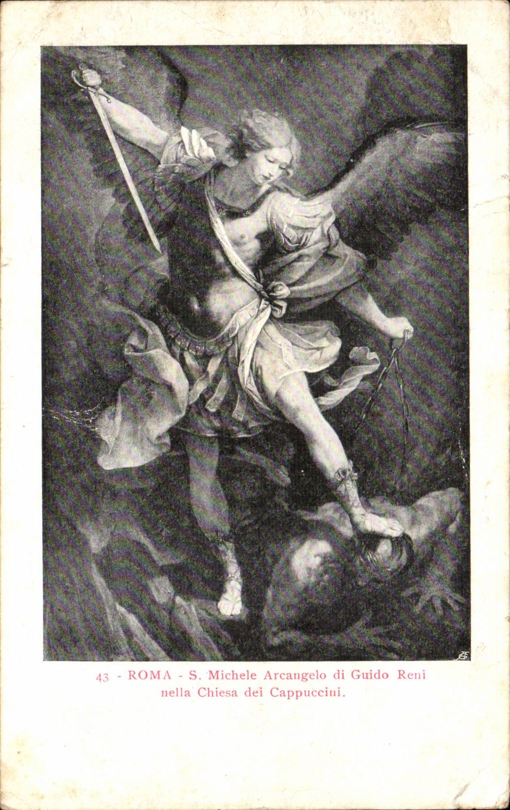 CPA Italien Italien Rom S Michele Arcangelo di Guido Reni nella Chiesa dei Cappucini