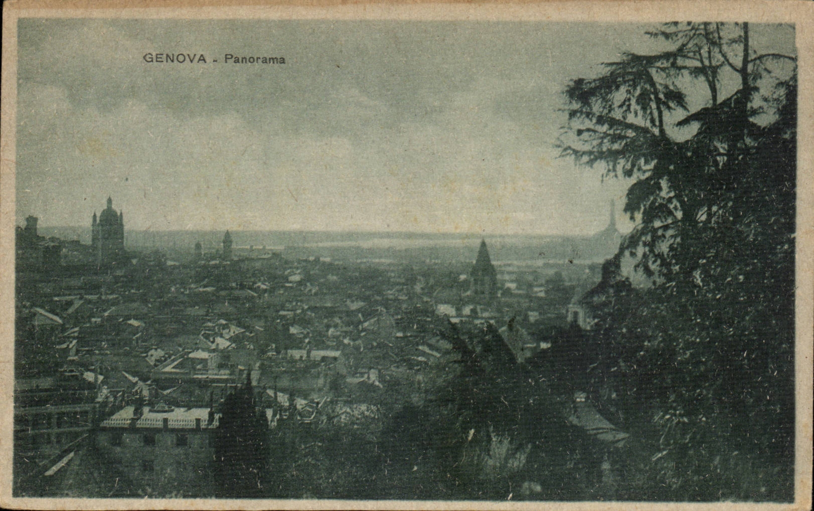 CPA Italien Italien Genua Panorama