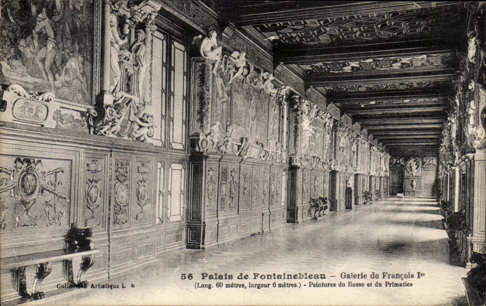 CPA Palate of Fontainebleau Gallery of François 1st