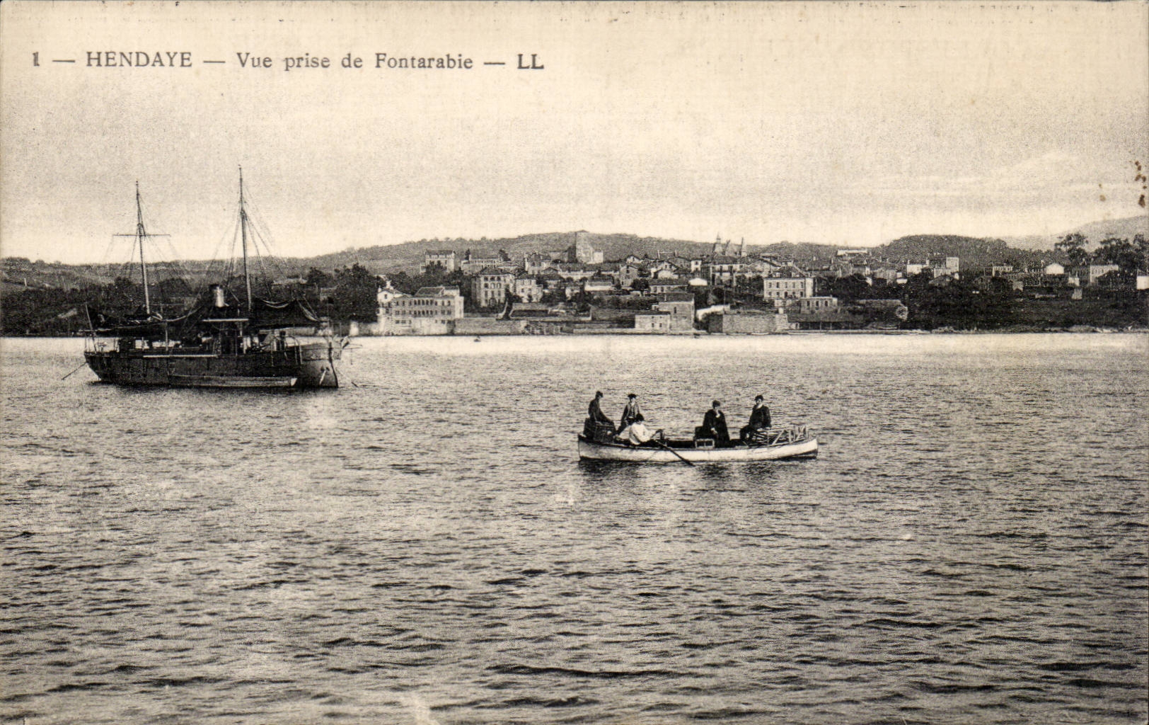 CPA Hendaye Seen from of Fontarabie