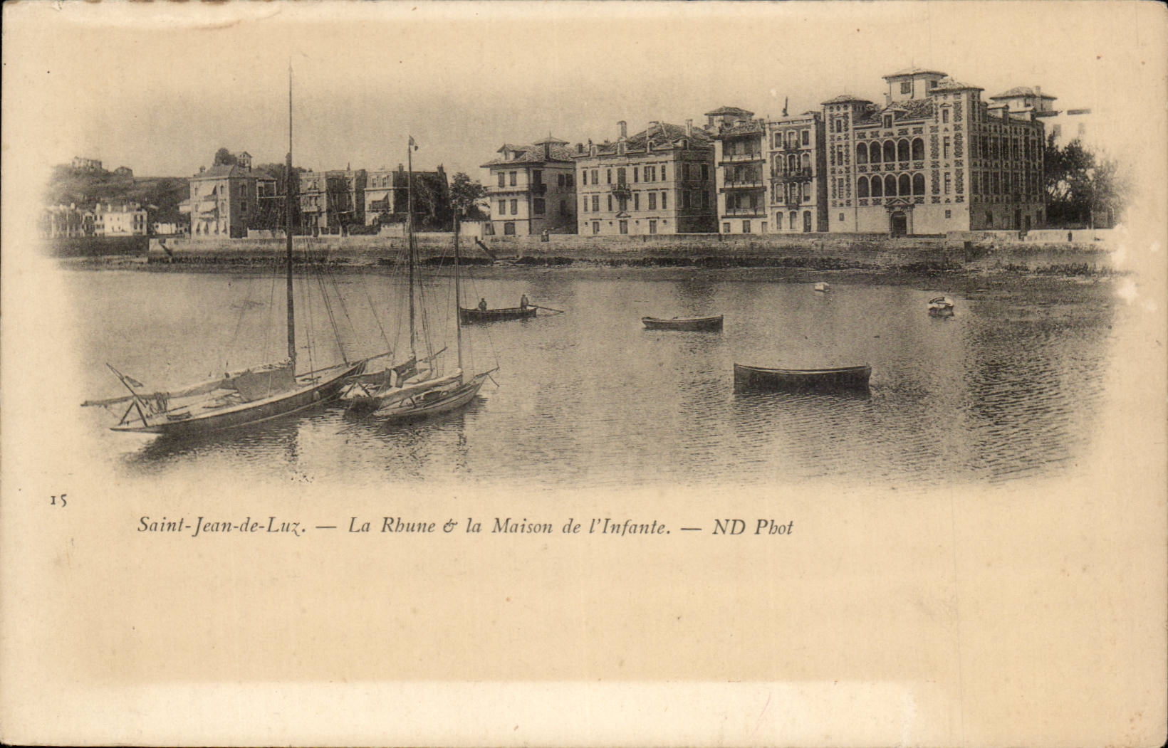CPA St Jean de Luz La Rhune et la maison de l'infante