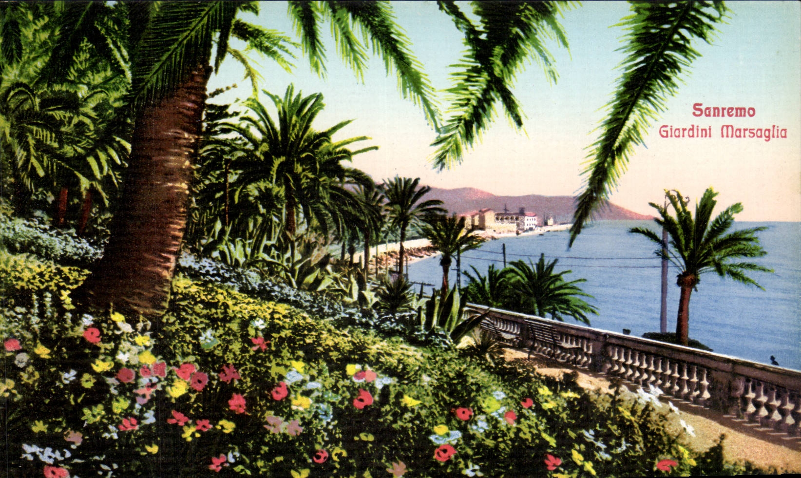 CPA Italien Italien Sanremo Giardini Marsaglia