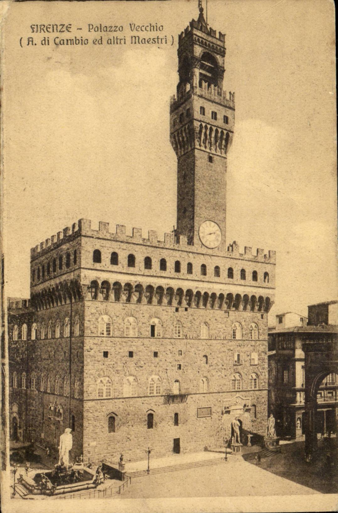 CPA Italien Italien Firenze Palazza Vecchia