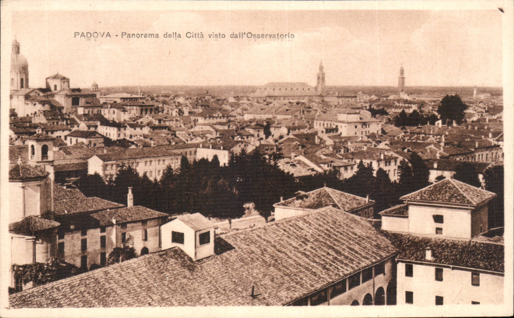 CPA Italy Italia Padova Panorama della Citta vist dall observatorio