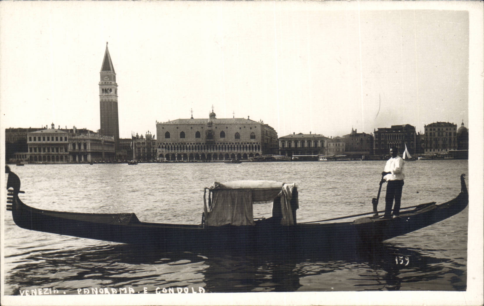 CPA Italy Italia Venezia Panorama el Gondole