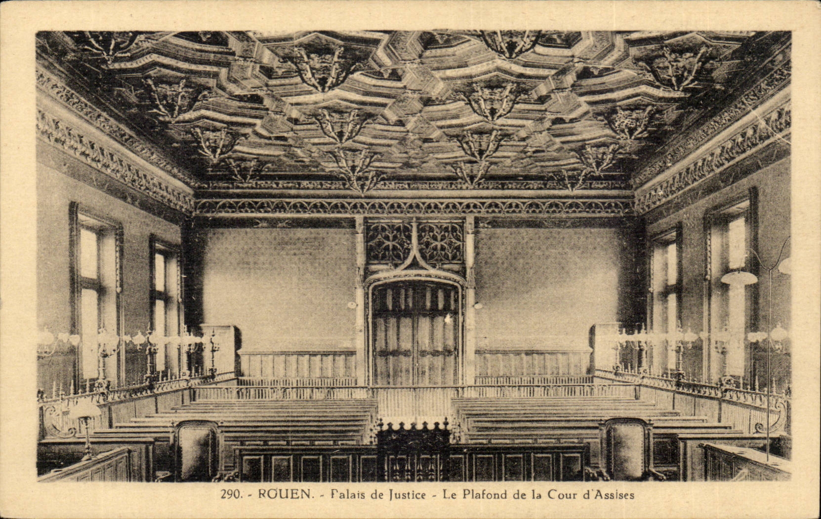 Rouen CPA Law courts the ceiling of the Court of Assizes
