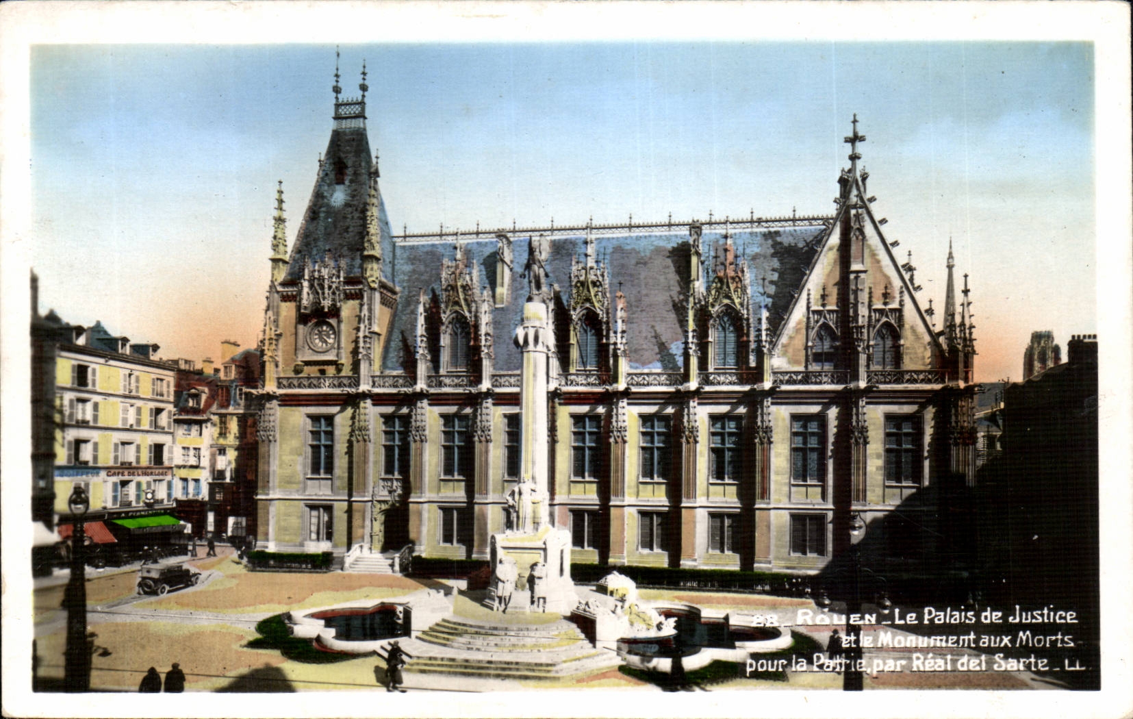 Rouen CPA Law courts and the war memorial for the fatherland by Real de Sarte