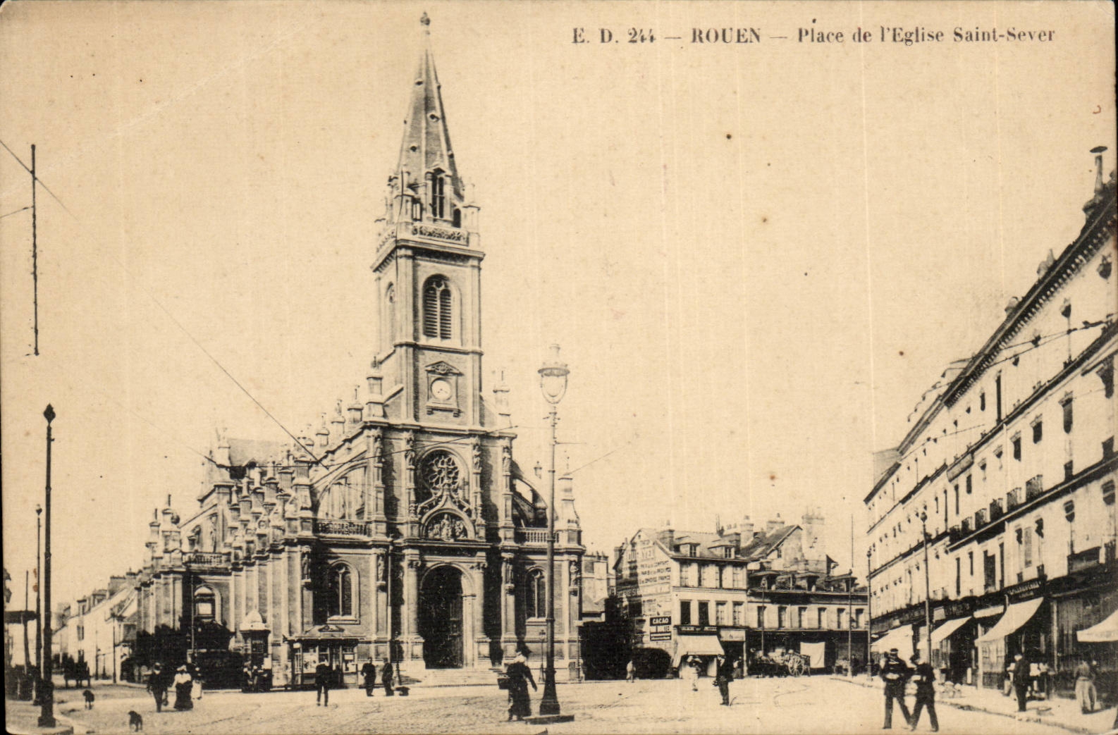 Rouen CPA Places church Saint Sever