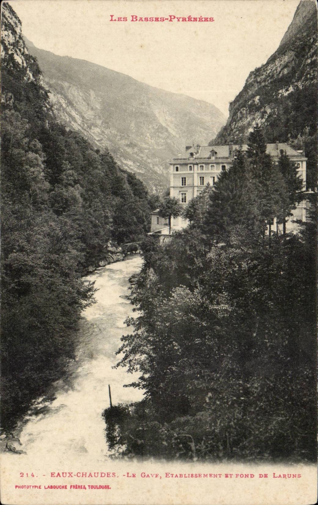 CPA Warm water Gave hydropathic establishment and bottom of Laruns