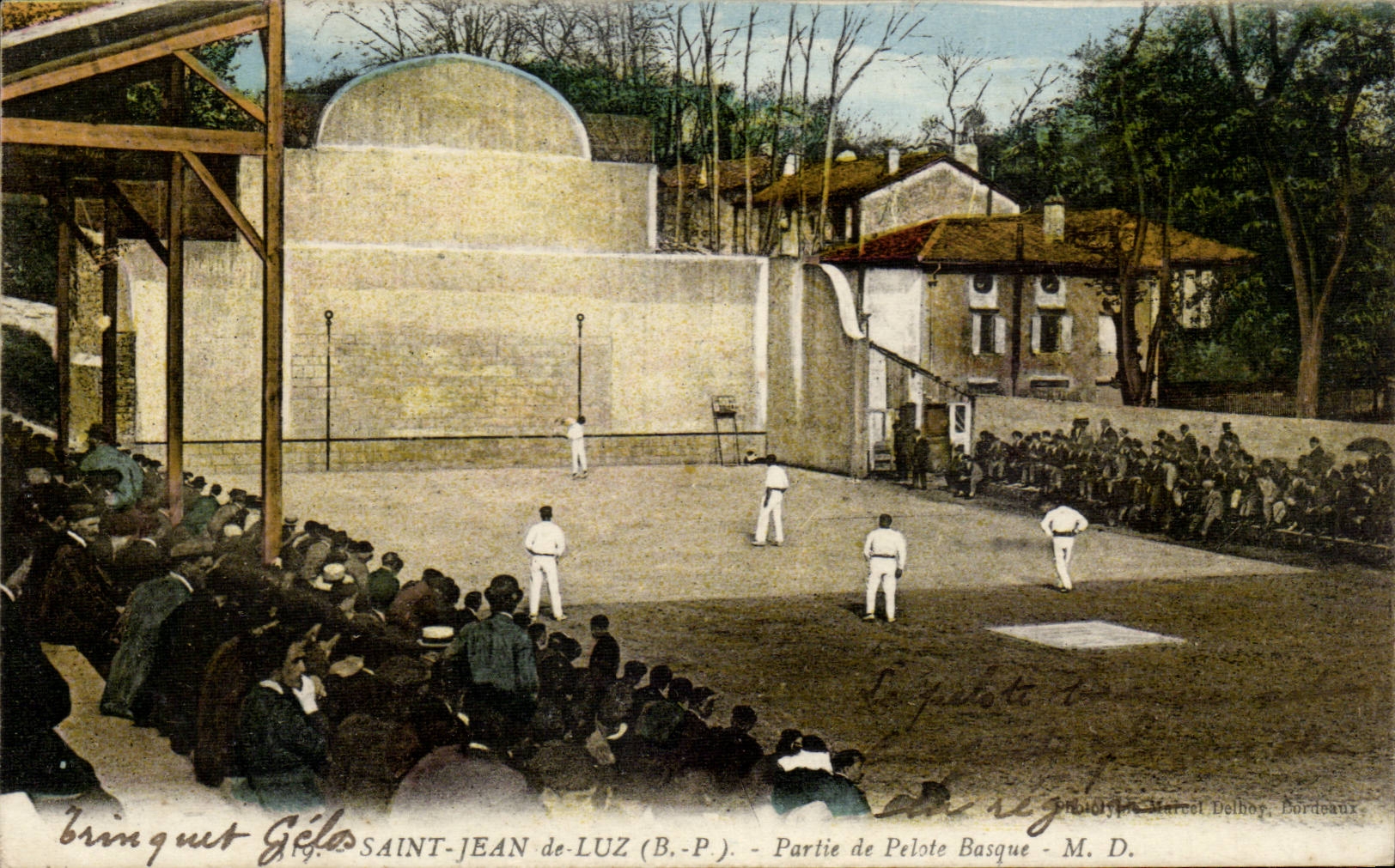 CPA St Jean de Luz Partie de pelote basque