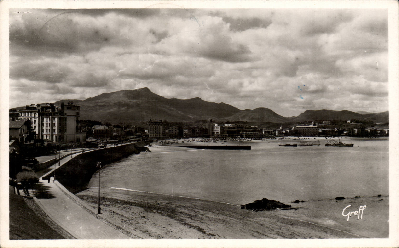 CPA St Jean de Luz La rade et le massif de la Rhune