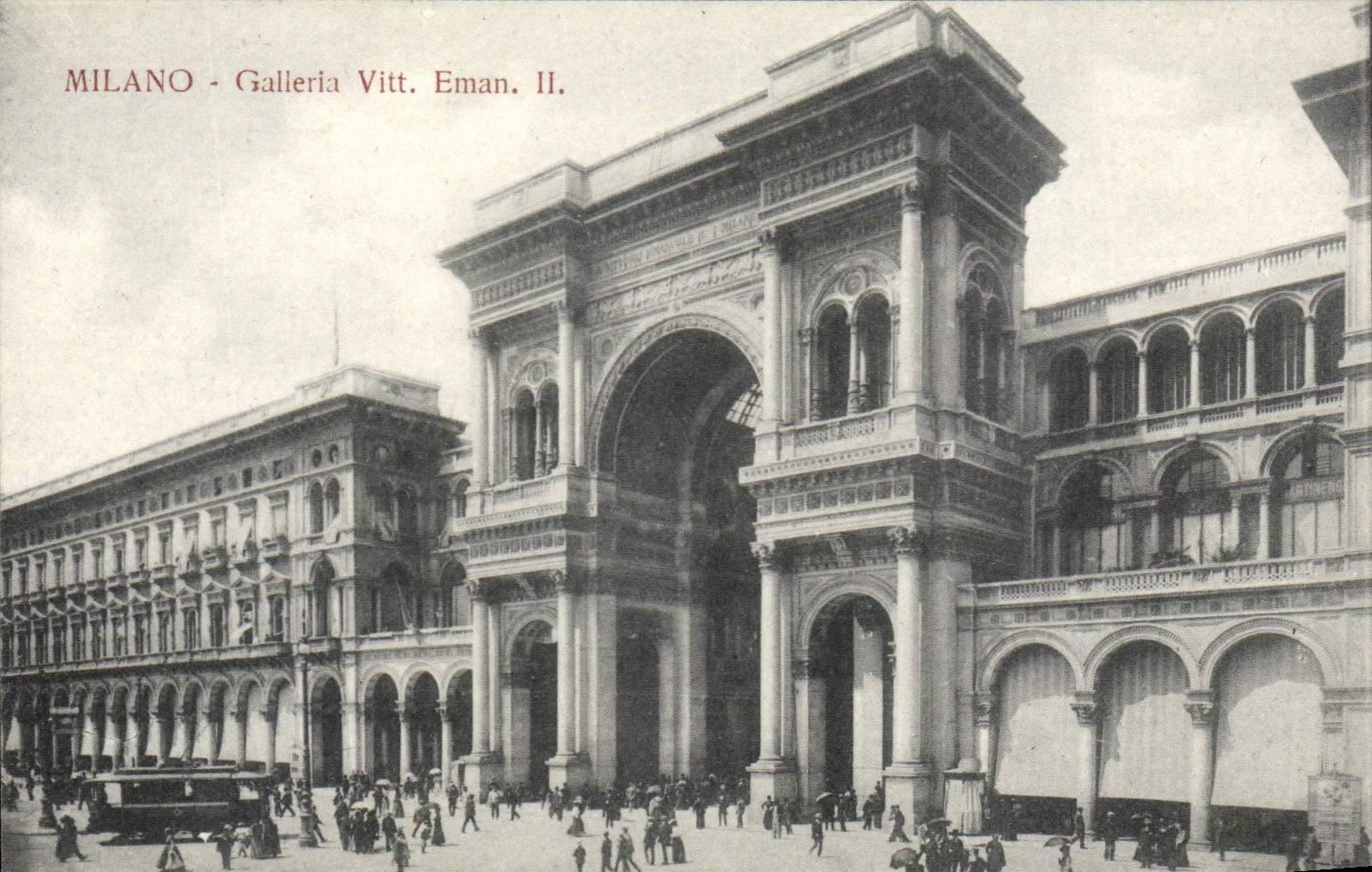 CPA Italy Italia Milano Galleria Vittt Eman II
