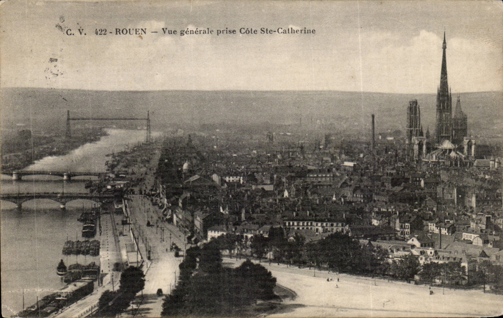 CPA Rouen View taken Dimension co Catherine