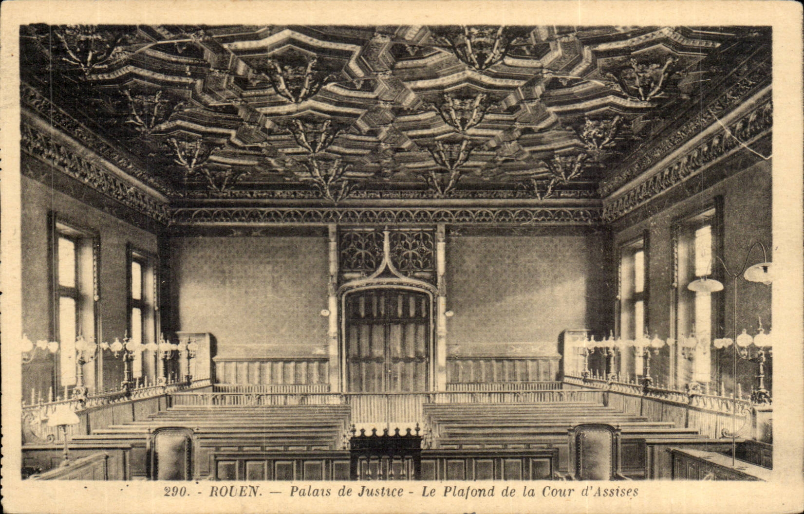 CPA Rouen Law courts the ceiling of the Court of Assizes