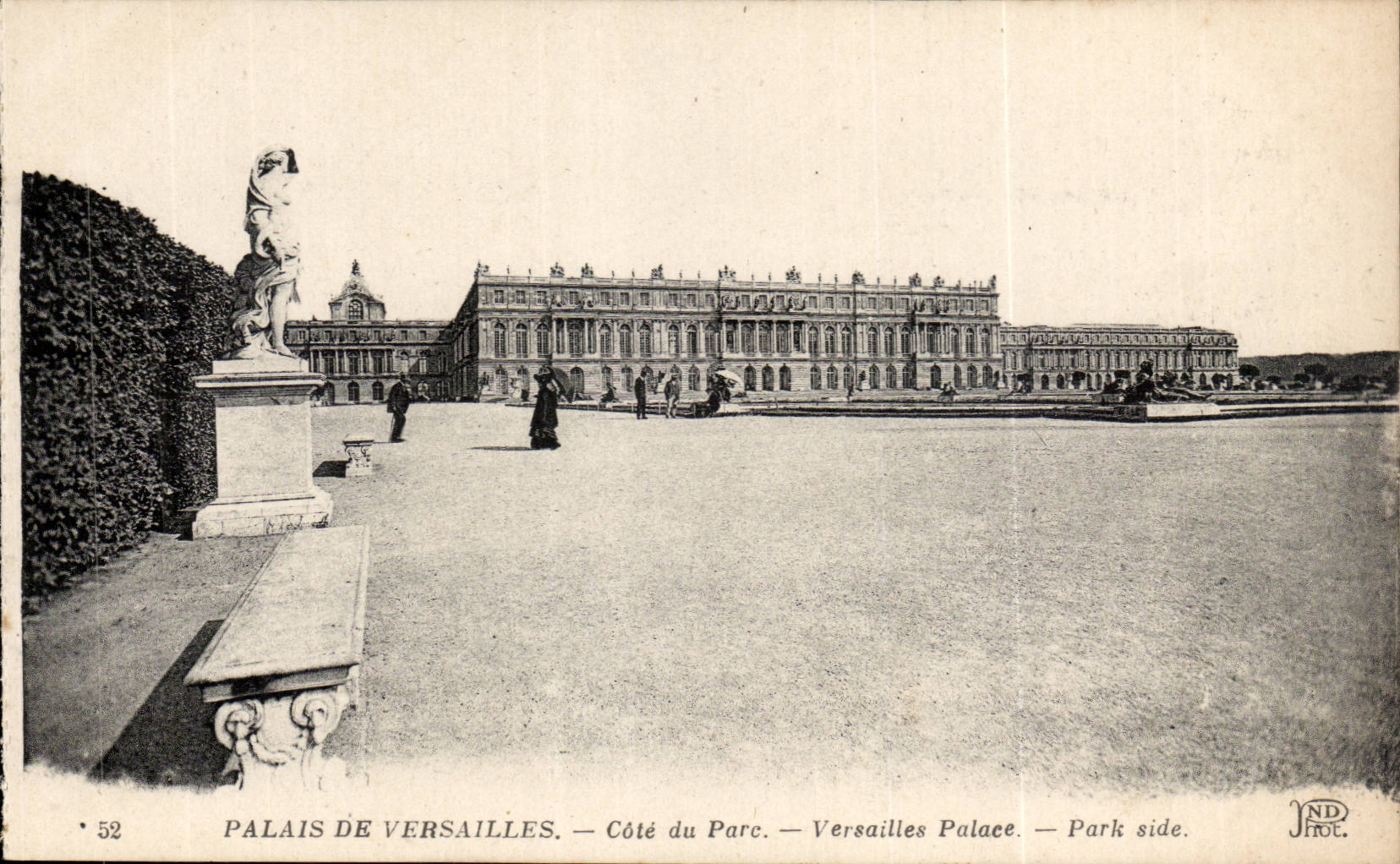 CPA Versailles Palais Dimensions park