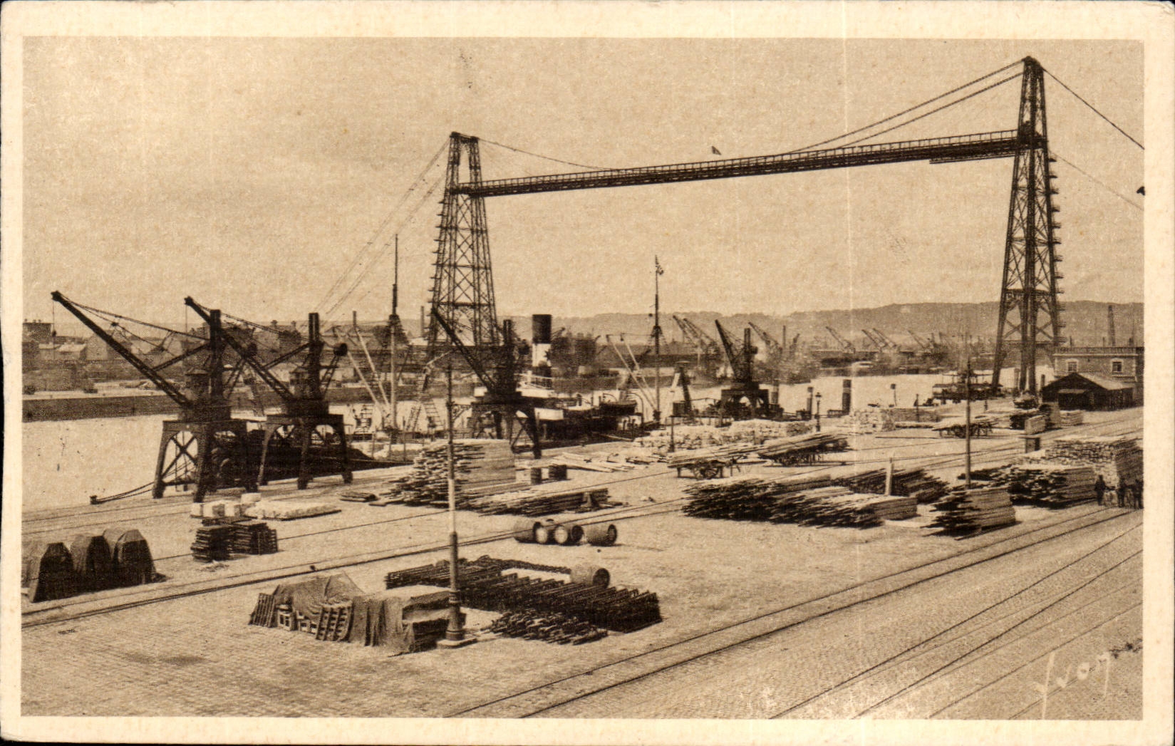 CPA Rouen the transporter bridge