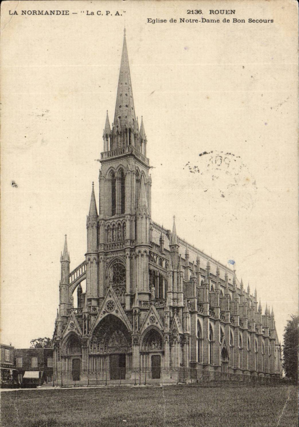 CPA Rouen Church of Notre Dame de Bon Help
