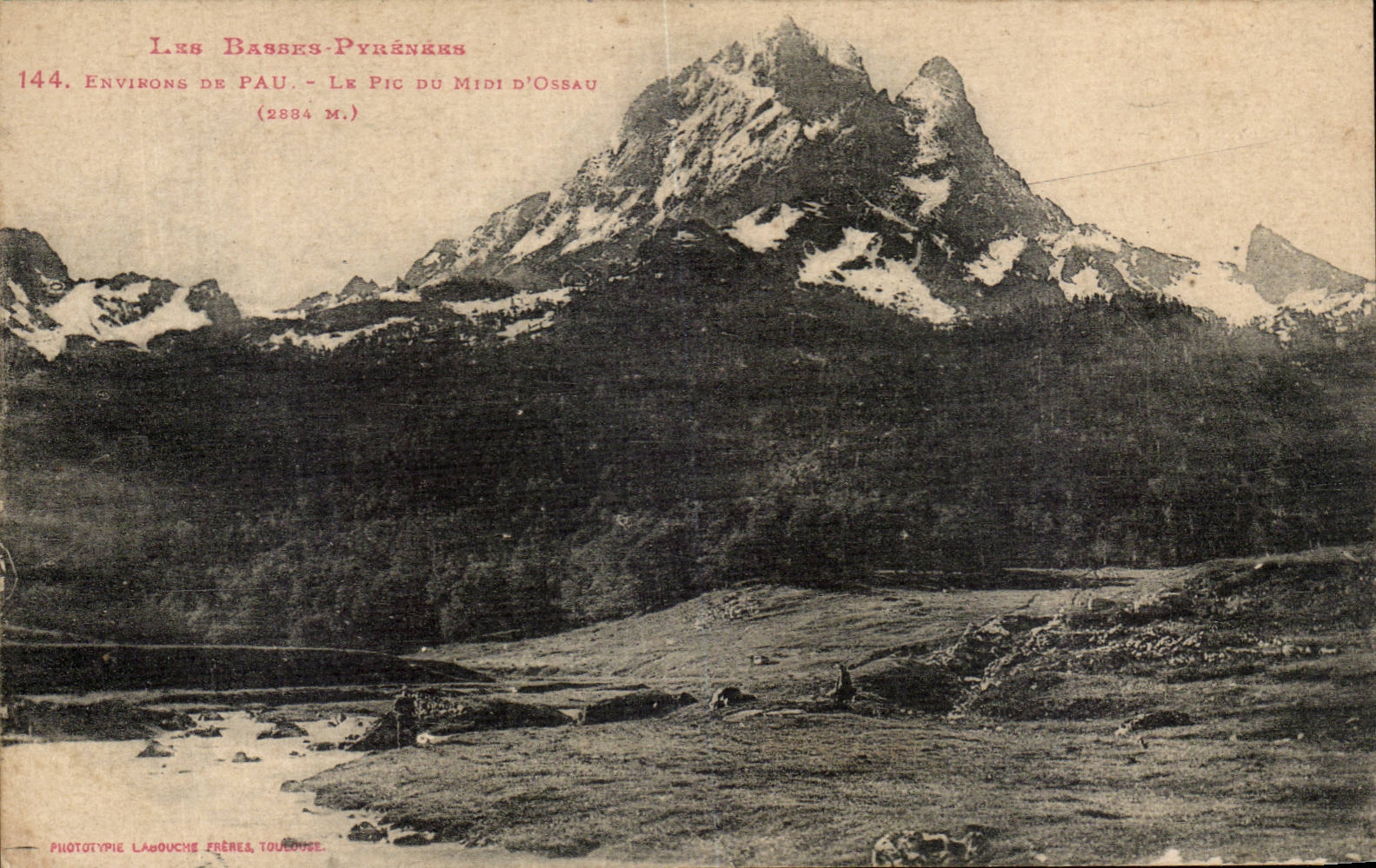 CPA Surroundings of Pau the peak of the South of Ossau