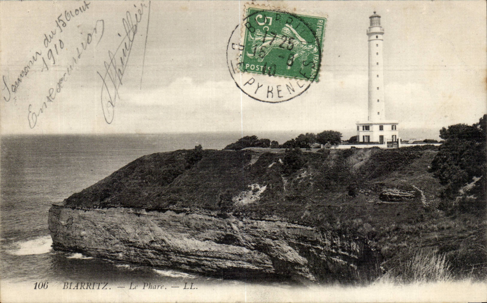 CPA Biarritz Le phare Lighthouse