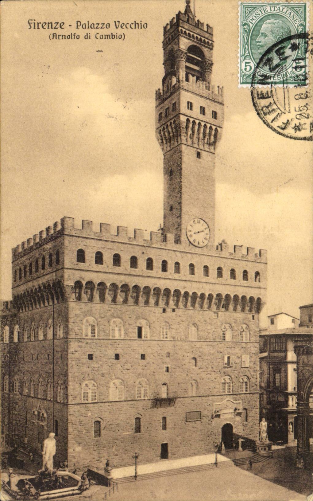 CPA Italy italia Firenze Palazzo Vecchio Arnolfo di Cambio