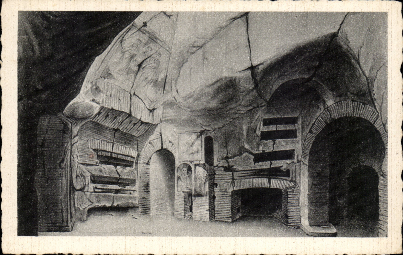 CPA Italien Italien Rom Catacomba di S Sebastiano