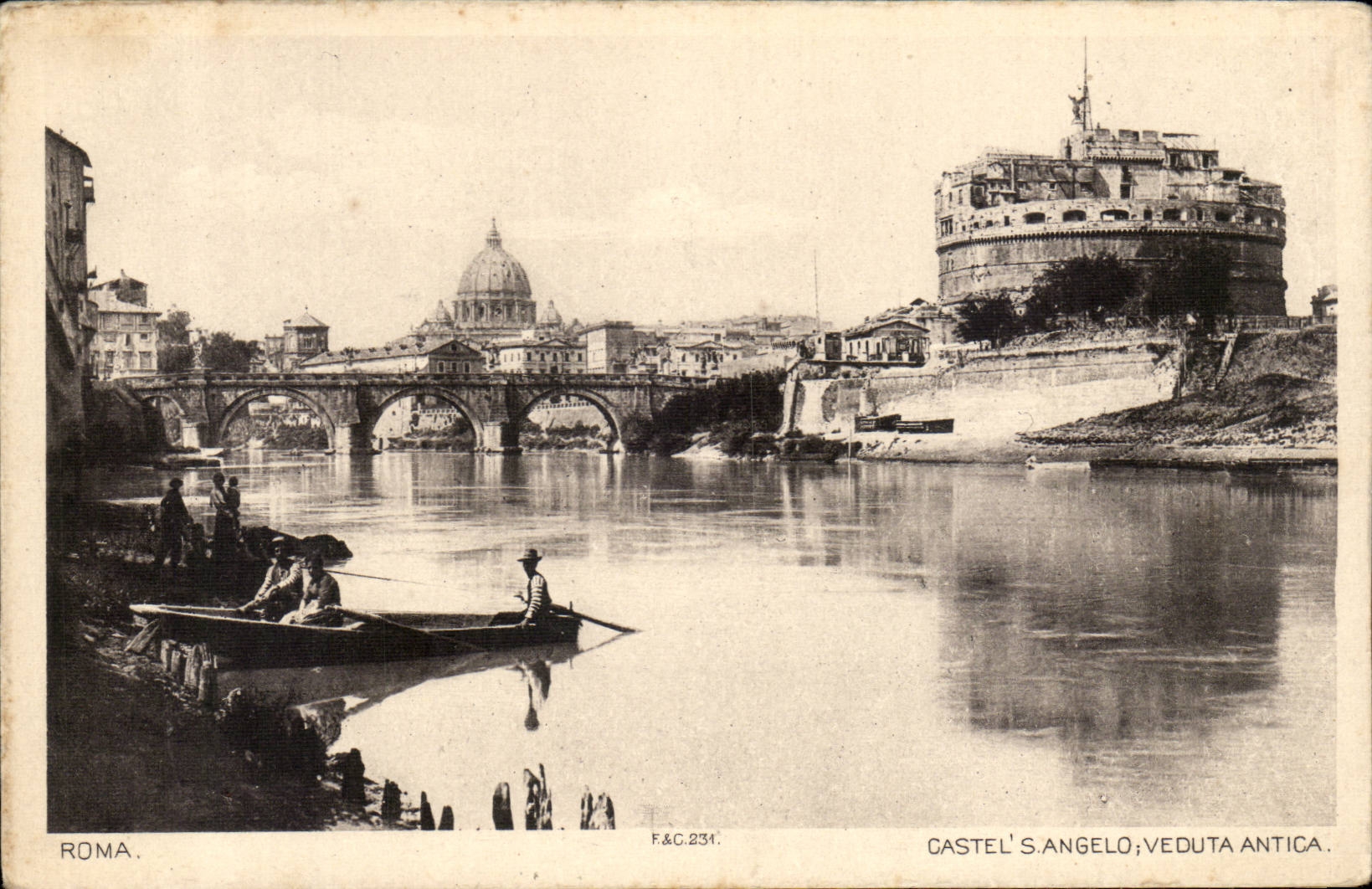 CPA Italien Italien Rom Landsitzhaus Angelo Veduta Antica