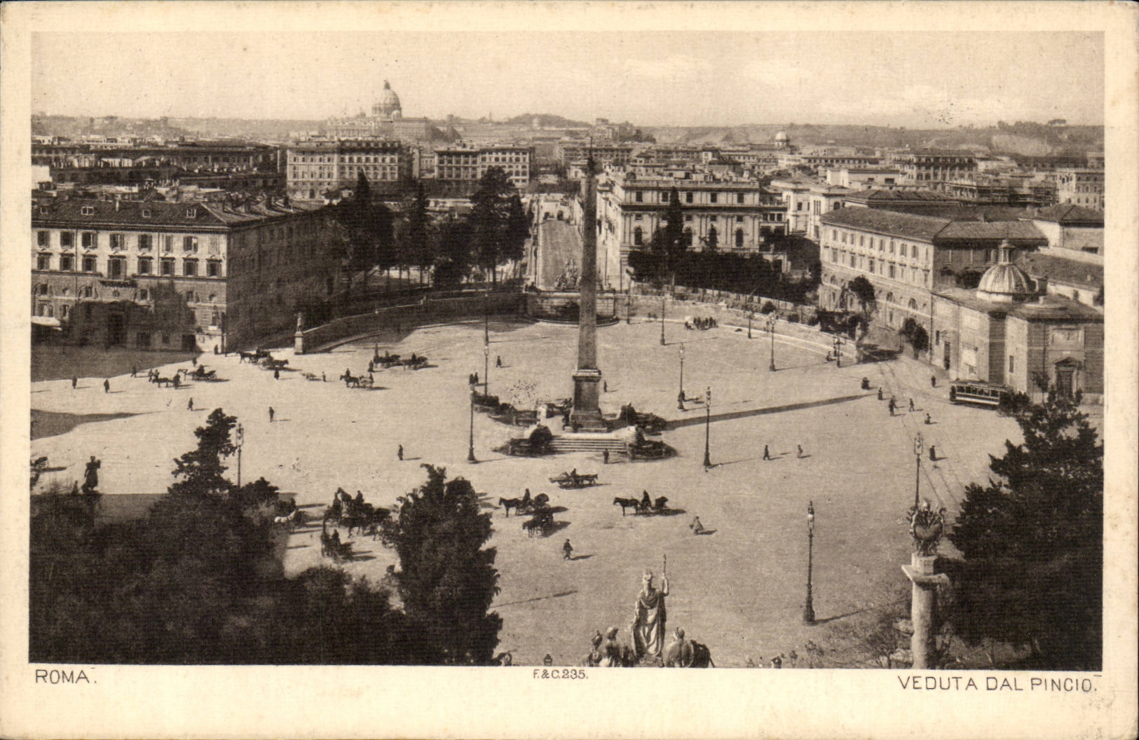 CPA Italien Italien Rom Veduta Dal Pincio