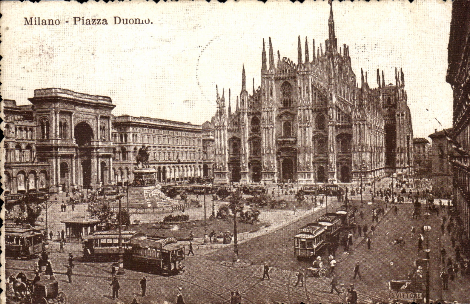 CPA Italy Italia Milano Piazza Duomo