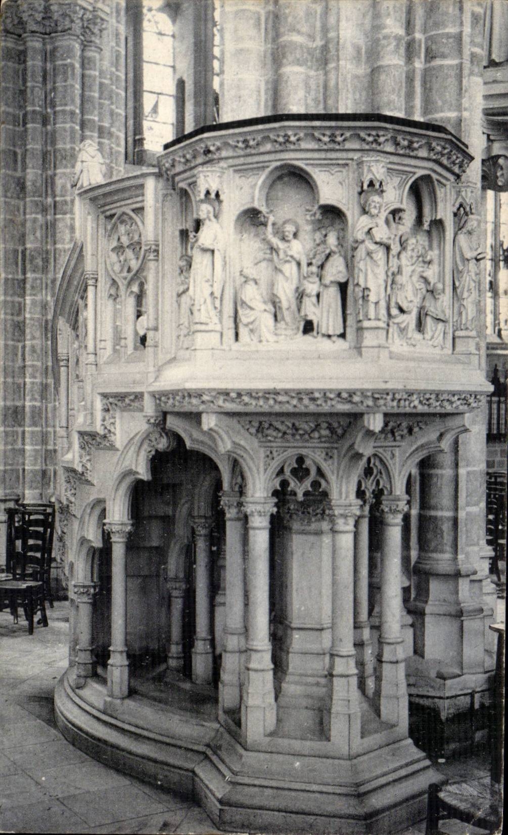 CPA Ostende Kirche-Str Pierre und Paul-Kanzel der Wahrheit